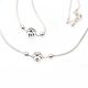 92.5 Sterling Silver Anklets Flower Charm Payal For Women ( In Set of 2)