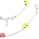 Colorful Car Charms 92.5 Sterling Silver Bracelets  for Kids ( In Set of 2)