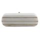 T Bar White Stone Gold Line Cabinet Knobs