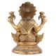 Brass Lama Statue In Golden Finish