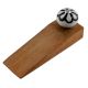 Black Sunflower Crackle Wooden Door Stopper