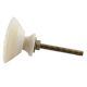 Cream Wheel Floral Bone Dresser Knobs