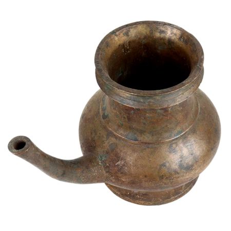 Traditional Brass Pot with a Long Spout