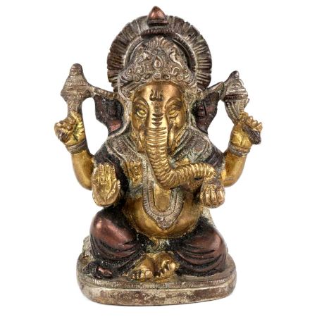 Brass Ganesha Statue Puja Offering For Temple Decoration