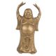 Brass Standing Laughing Buddha Statue