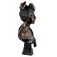 Brass European Lady Bust Statue