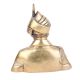 Brass Indian Military Officer Bust Statue