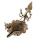 Dhokra Style Ganesha Nandi Brass Oil Lamp