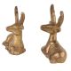 Vintage Brass Deer Statues Sitting Statue In Pair