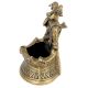 Brass Ashtray with Solider statue on Top