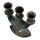 Brass Vintage Three Candle Stand For Home Decoration