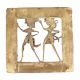 Brass Dhokra Wall Art Hanging OF Tribal Lady and Farmer