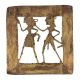 Brass Dhokra Art Hanging Farmer Tribal Couple