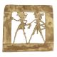Brass Rural Couple Dhokra Wall Hanging