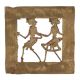 Brass Dhokra Wall Art Hanging Of Rural Couple In Dancing Position