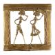 Brass Wall Art Hanging Tribal Partners Daily Routine Dhokra Style