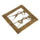 Brass Wall Art Hanging Tribal Partners Daily Routine Dhokra Style