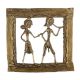 Brass Dhokra Art Hanging Dancing Couple For Home Decoration