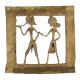 Brass Dhokra Art Hanging Dancing Couple For Home Decoration