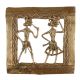Brass Dhokra Art Tribal Couple For Gifting And Wall Decoration