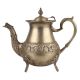 Brass Floral Border Tea Pot Kettle With Decorative Spout