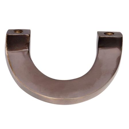 Handmade Brass U Shape Cabinet Drawer Pull Knobs In Antique Gold Color