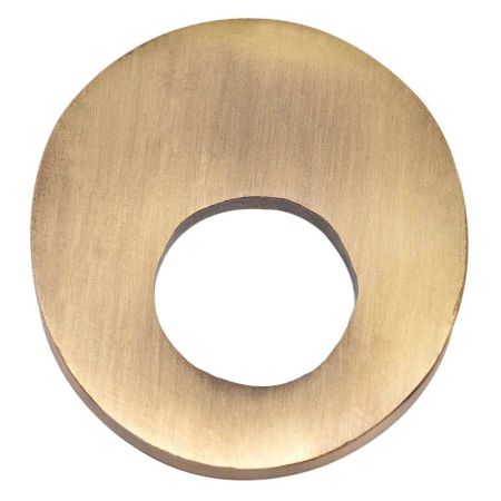 Brass Modern Cabinet Drawer Pull Oval Shape in Antique Gold Finish