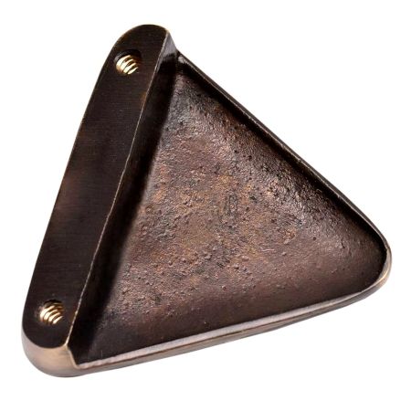 Brass Triangular Shape contemporary Style Knob In Antique gold Finish
