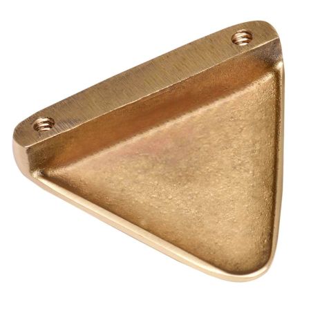 Golden Color Brass Triangular Shape Knob Modern Furniture Hardware