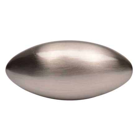 Brass Sold Oval Modern Knob Furniture knob In Brushed Silver Color