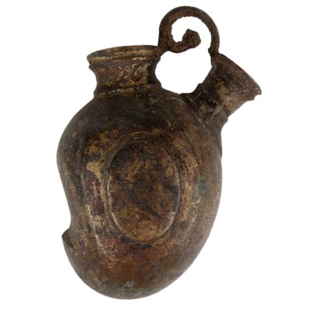 Old Collectable Brass Mango Shape Hookah Base