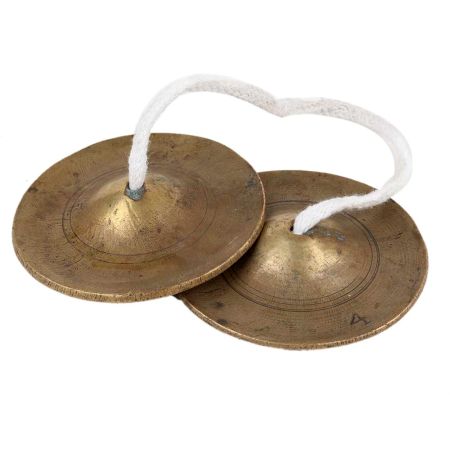 Hindu Worship Manjeere Or Clash Cymbals In Pair