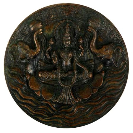 Brass Gajlakshmi Wall Hanging Wall Art