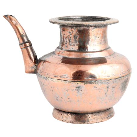 Copper Pot With Stout For Worship