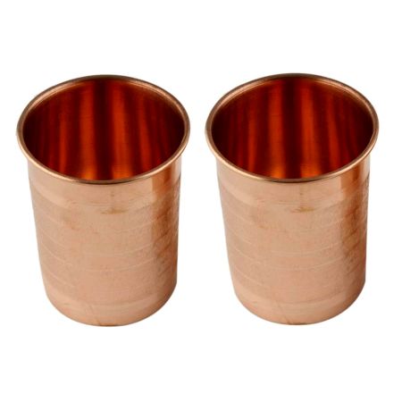 Copper Glasses Tableware In Pair