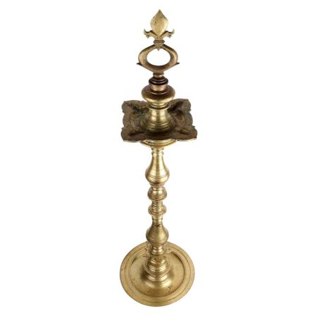 Brass Oil Lamp Regional Decorative Diya Light Stand