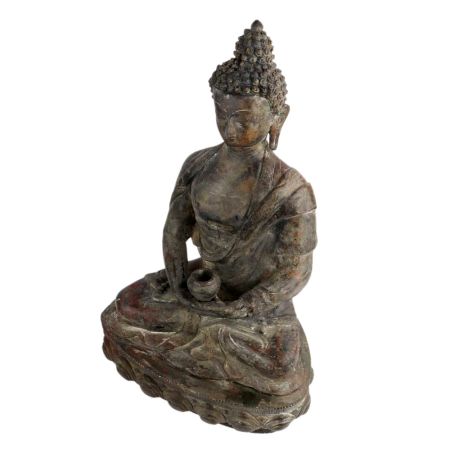 Meditating Brass Buddha Statue