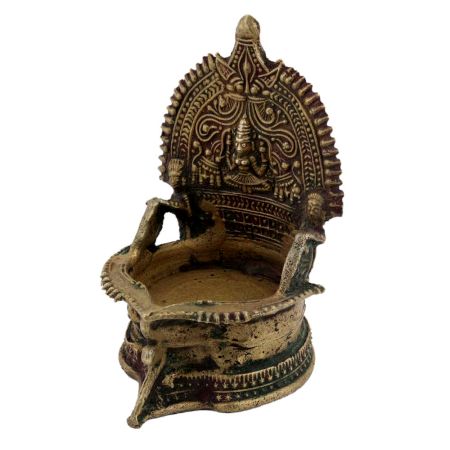 Brass Laxmi Oil Lamp Puja Ritual Alter Lamp