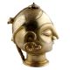 Golden Brass Gauri Head Gangaur Lady Head Statue