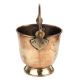 Old Brass Bucket With Swing Handle