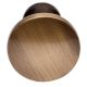 Handmade Round Distressed Brass Cabinet Knob In Antique Gold Color