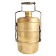 Three Compartment brass Tiffin Box Or Lunch Box