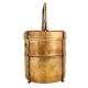 Small Compact Brass  Lunch Box Or Tiffin With Only Two Containers