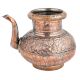 Copper Handmade Tea Pot Carved Design And Spout Kettle
