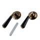 Black Ceramic Door Mortice Handles