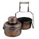 Copper Tiffin Box With Engraved Floral Design