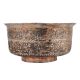 Copper Floral Repousse Bowl Showpiece