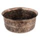 Copper Floral Repousse Bowl Showpiece