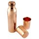 Pure Copper Water Bottle With 2 Copper Glasses Set