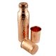 Hand Hammered Copper Water Bottle With 2 Glasses set